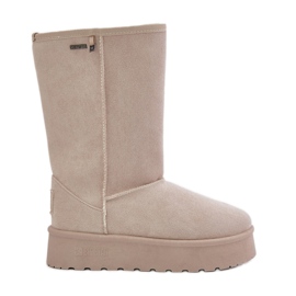 Botas de nieve plataforma alta Big Star OO274894 Beige claro