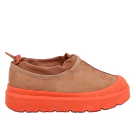 Botas de nieve cortas Jayden Camel marrón