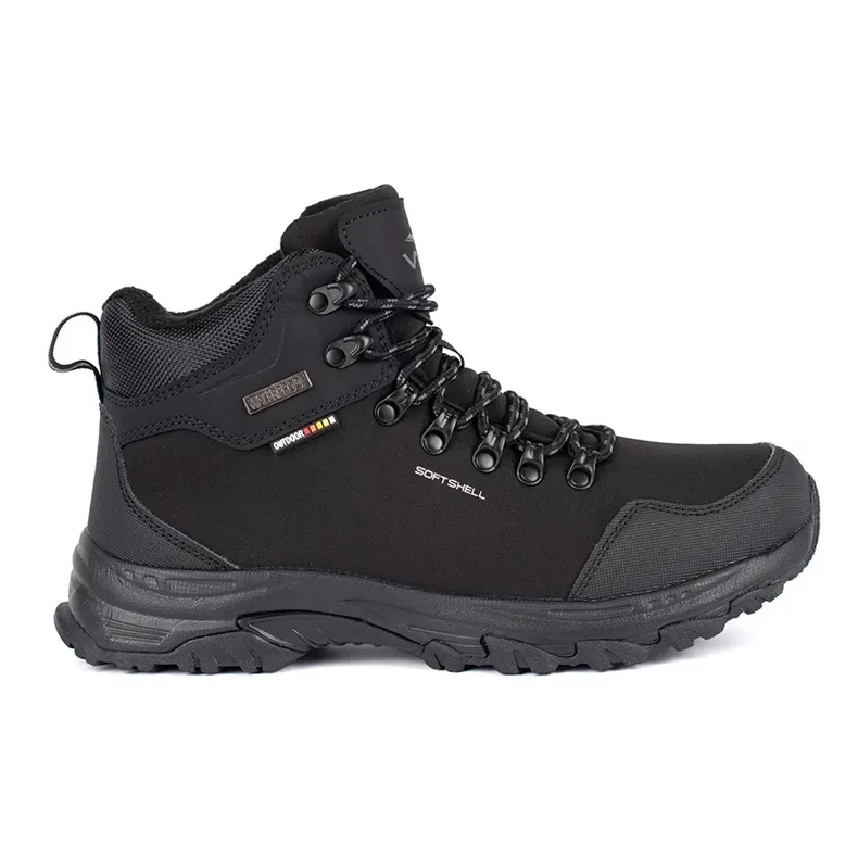 Vico Zapatos trekking altos negros para hombre.