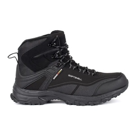 Vico Zapatos trekking altos negros para hombre.