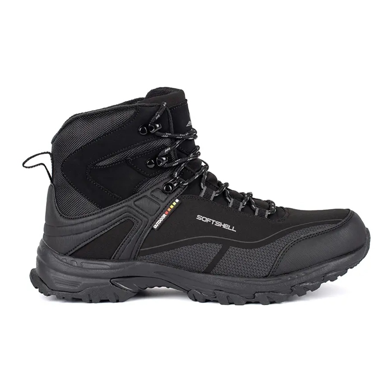 Vico Zapatos trekking altos negros para hombre.