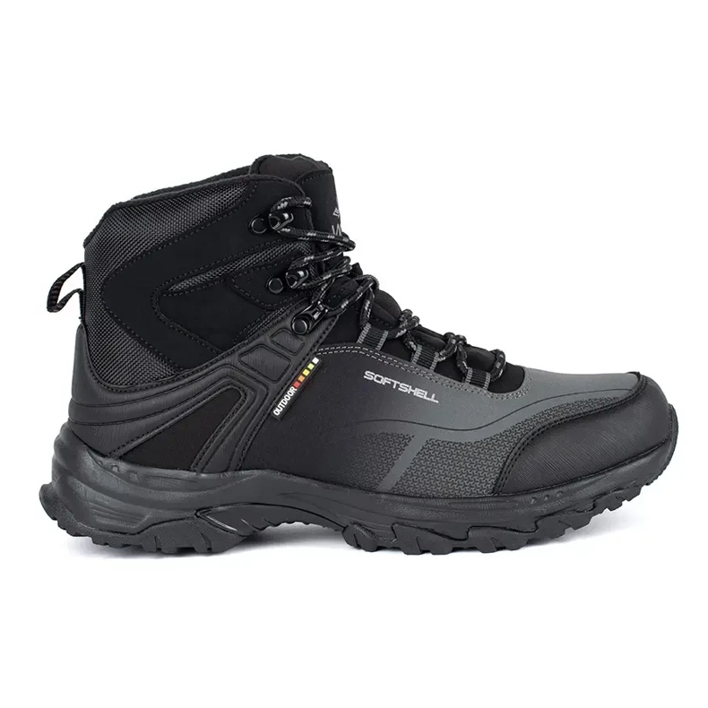Vico Botas de trekking de hombre con aislamiento negro y gris. Vico Botas de trekking de hombre con aislamiento negro y gris.