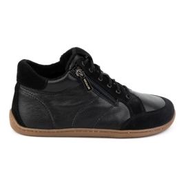 WASAK Zapatos de mujer descalzos de piel con aislamiento 0766W negro