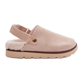 Pantuflas de Mujer con Plataforma, Forradas con Pelo, Piel de Oveja Beige de Sanilora Pantuflas de Mujer con Plataforma, Forradas con Pelo, Piel de Oveja Beige de Sanilora