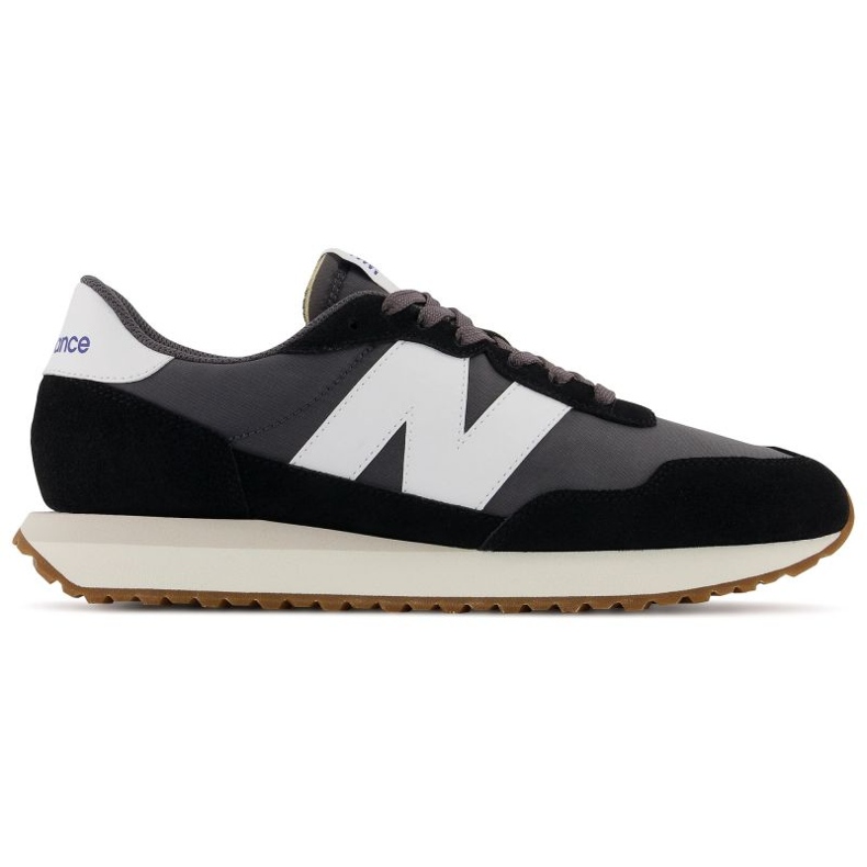 New Balance Zapatillas Hombre, Calzado Deportivo Lifestyle, Piel Ante, Negro (MS237GA)