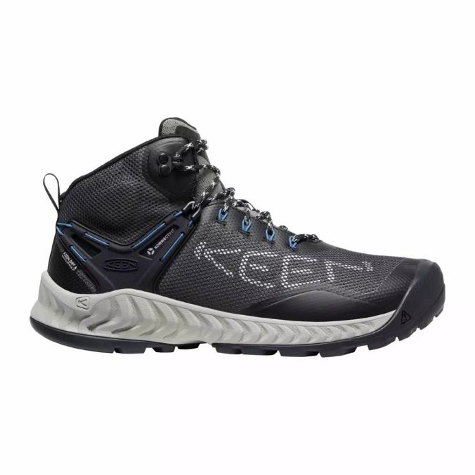 Zapatos KEEN Nxis Evo Mid Wp MAGNET/BRIGHT Cobalt KE-1026108 negro