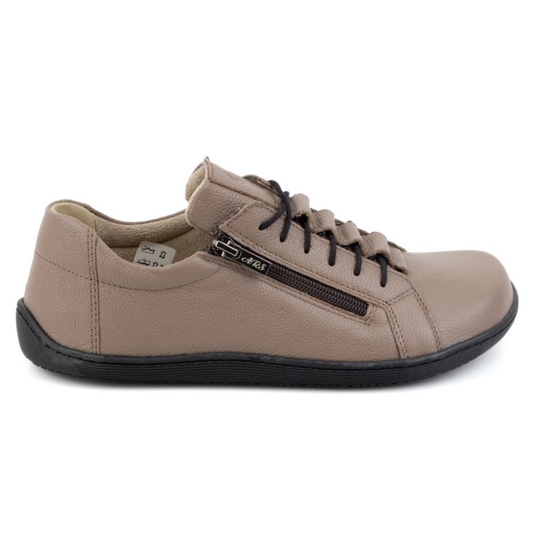 Olivier Zapatos mujer minimalistas descalzos piel 1242 beige oscuro