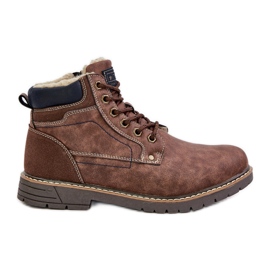 Tramperos aislantes para hombre fabricados en piel ecológica, marrón Venredia Tramperos aislantes para hombre fabricados en piel ecológica, marrón Venredia