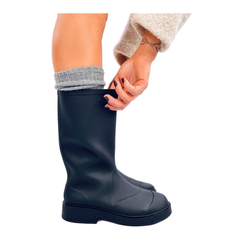 Chanclas mate para mujer negro