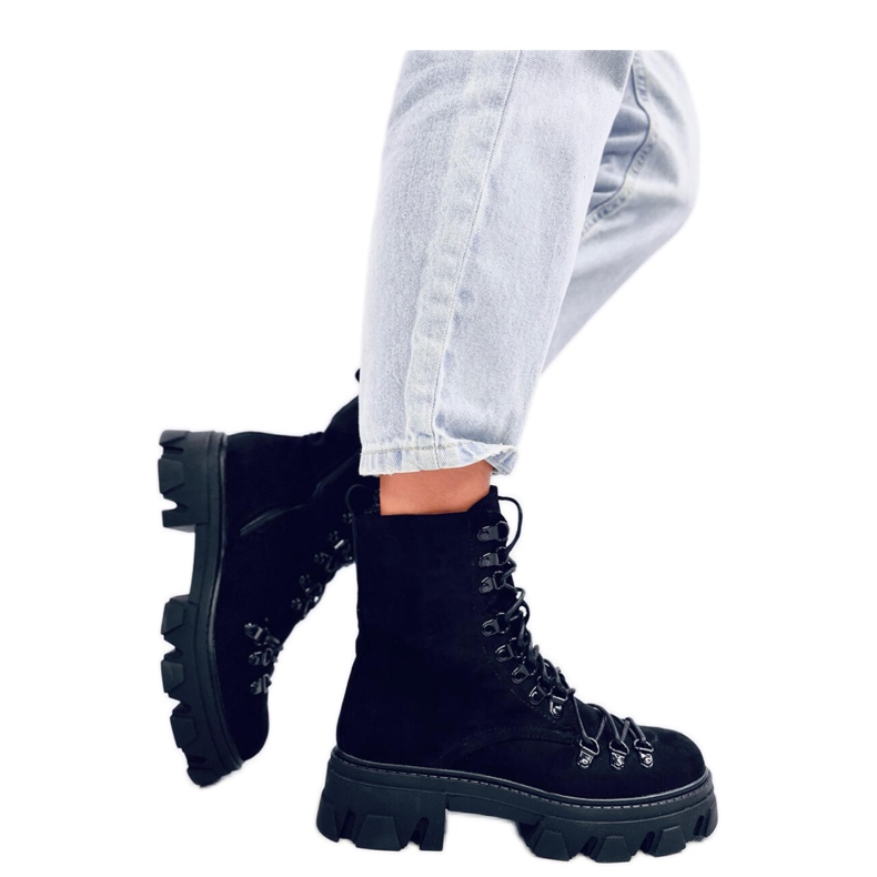 Botas Worker Cordones Negro