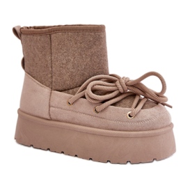 Botas de nieve Modelo HY868-39 Beige