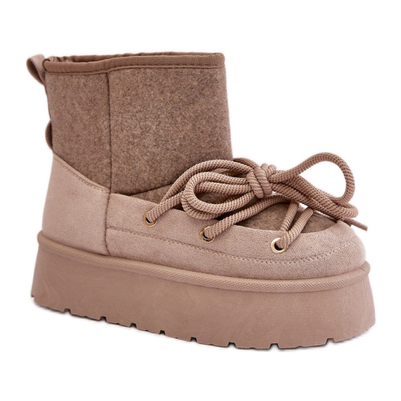 Botas de nieve Modelo HY868-39 Beige Botas de nieve Modelo HY868-39 Beige