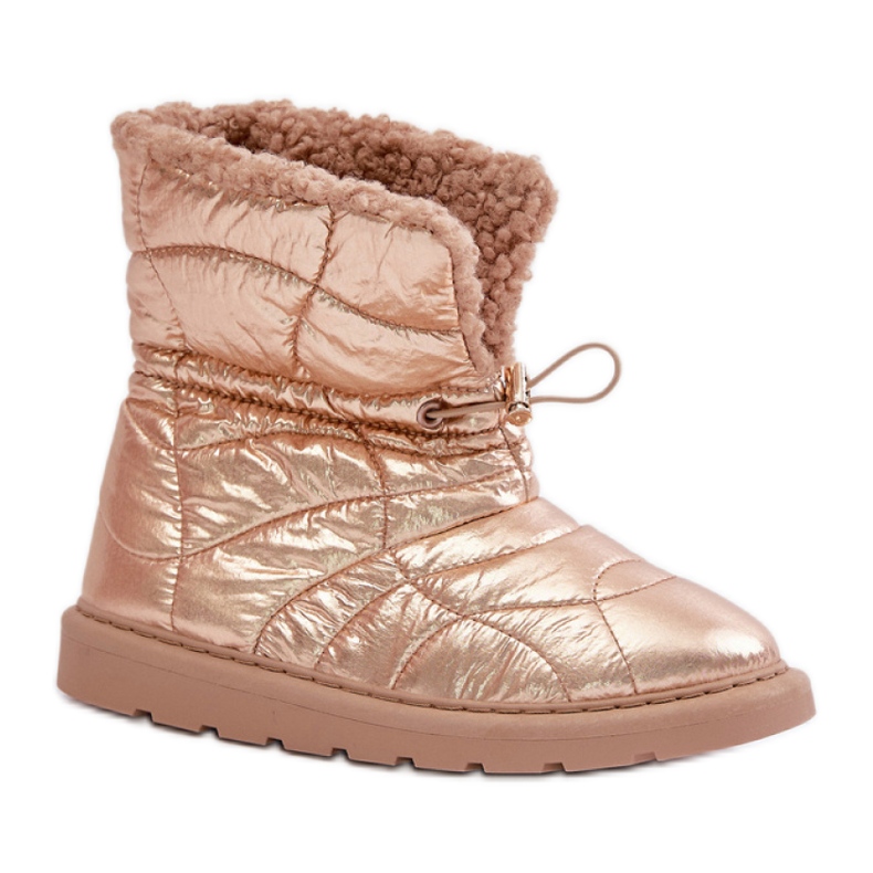 Botas de nieve Modelo 6433 Oro Rosa rosado