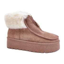 Botas de nieve Modelo 24891 Beige Oscuro