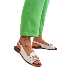 Step in style Sandalias Modelo Lewski Shoes 3230 Beige/Oro - Pisa con estilo