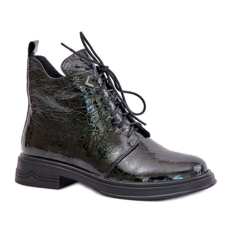 Botas Modelo Da LZ42-042 Barniz Verde Oscuro