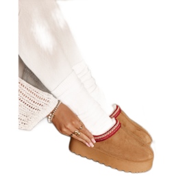 Modelo 20219-4B Botas de nieve camel marrón