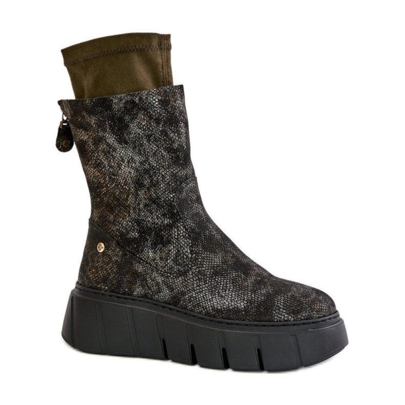 Maciejka 06766-09 Botines caqui verde