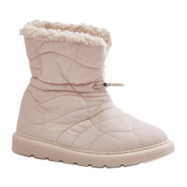 Modelo 6433 Botas de nieve beige claro Modelo 6433 Botas de nieve beige claro