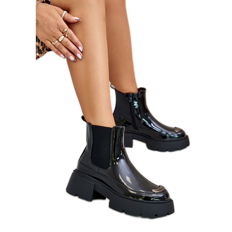 Botas Chelsea Modelo 1697-1 Negro Botas Chelsea Modelo 1697-1 Negro