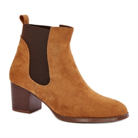 Botas Chelsea Modelo XY791 Camel marrón