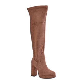 Modelo LQ-79 Botas Beige Oscuro