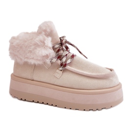 Botas de nieve Modelo C3016 Beige Claro