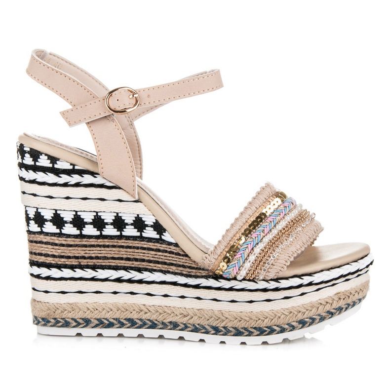 Vices Cuñas Étnicas Con Adornos marrón Vices Cuñas Étnicas Con Adornos marrón