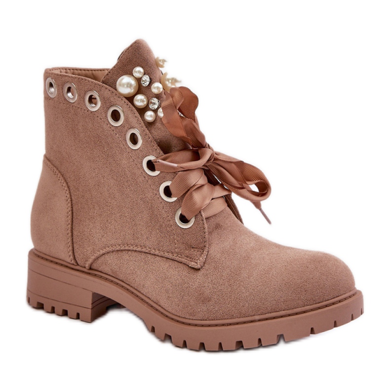 Modelo 8371 Botas beige Modelo 8371 Botas beige