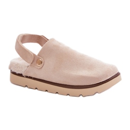 Pantuflas Modelo 100-418 Beige
