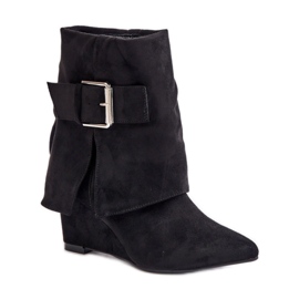 Modelo 1690A Botas de ante negro.