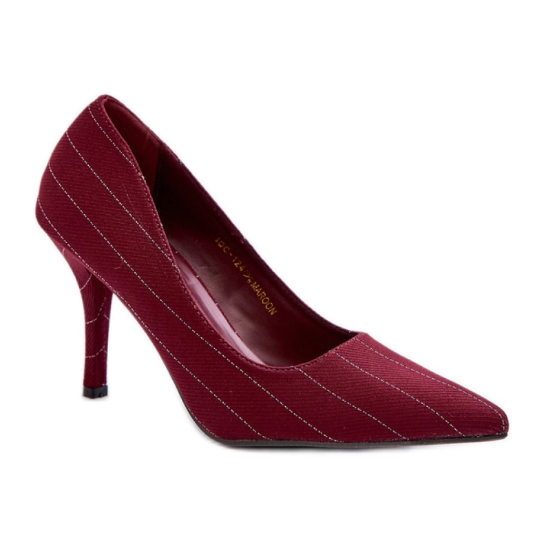 Stilettos Modelo SQC-124 Burdeos rojo