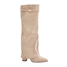 Modelo LA-289 Botas Beige Claro