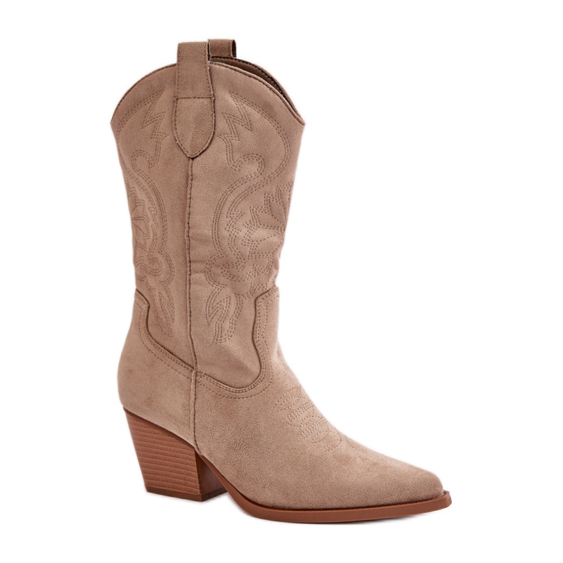 Botas Modelo DA116P Beige Botas Modelo DA116P Beige