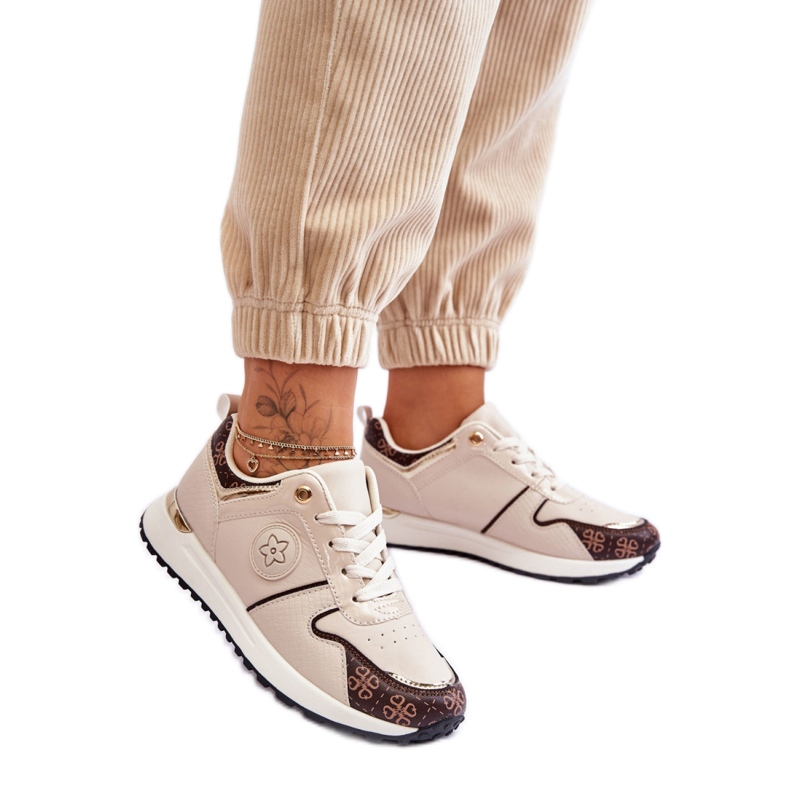Zapatillas Deportivas Modelo US6 Beige/Marrón