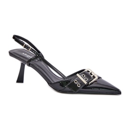 Tacones Altos Modelo P-1401 Negro