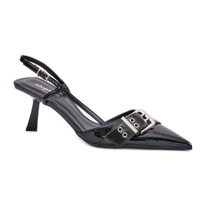 Tacones Altos Modelo P-1401 Negro