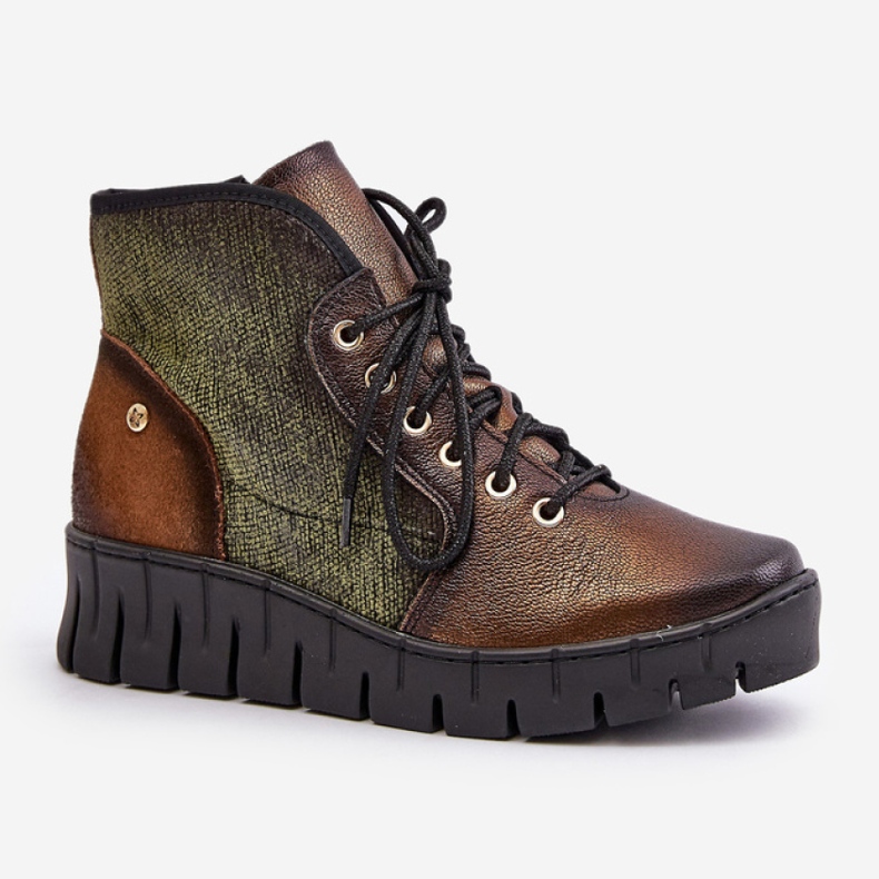 Maciejka 06702-09 Botines Verde/Dorado