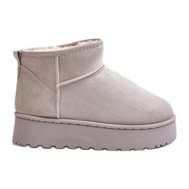 Botas de nieve Modelo 20216-4E Gris Claro Botas de nieve Modelo 20216-4E Gris Claro