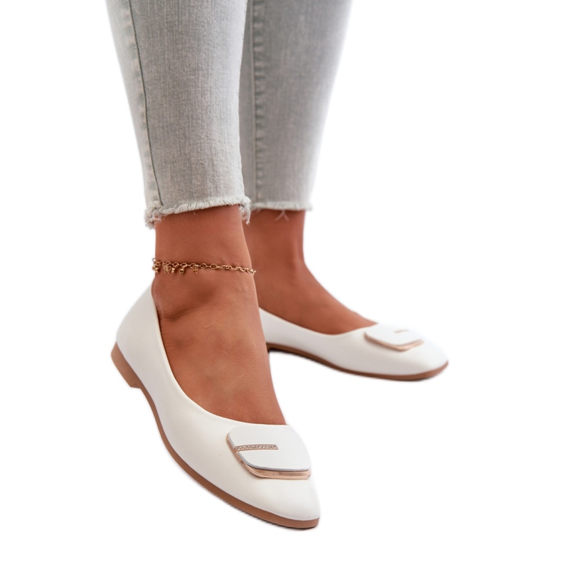 Bailarinas Modelo ZA37 Blanco