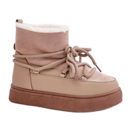 Modelo 8933 Botas de nieve beige
