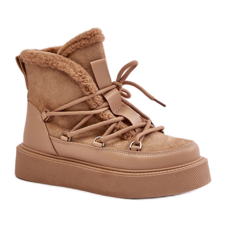 Botas de nieve Modelo 24882 Beige Oscuro