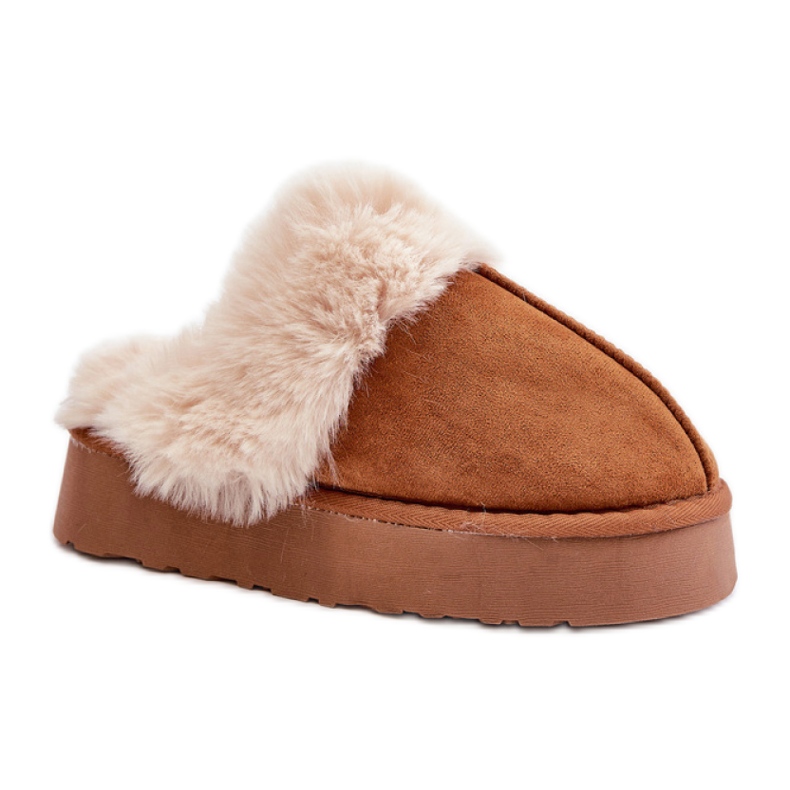 Pantuflas Modelo FA-181 Camel marrón