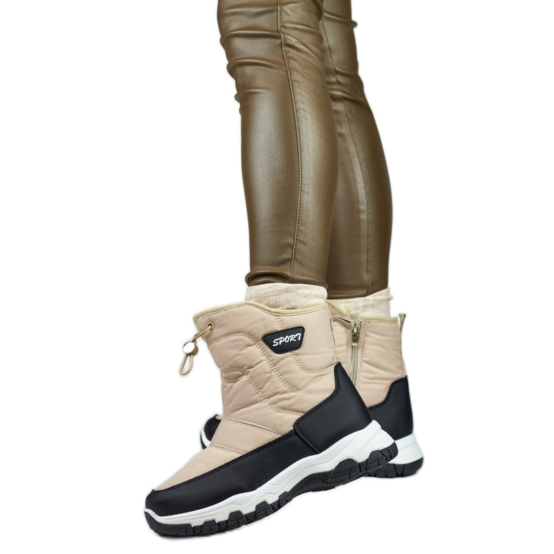 Botas de nieve Modelo 9159-4BE Beige/Negro