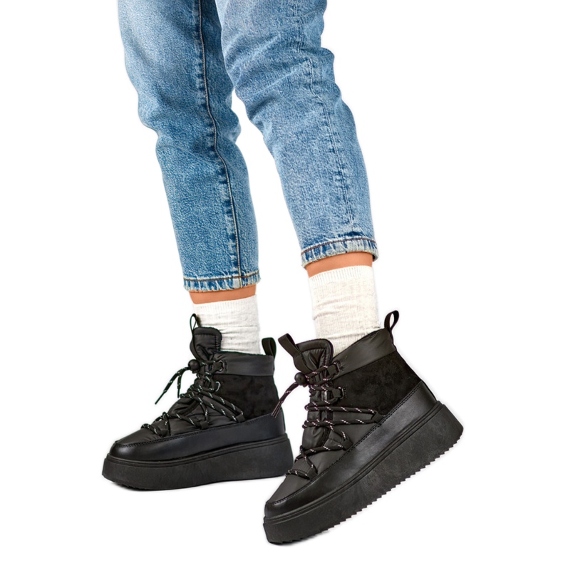 Botas de nieve Modelo 24-72302B Negro Botas de nieve Modelo 24-72302B Negro