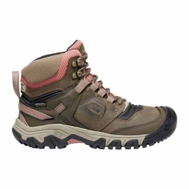 Zapatillas Trekking Keen Ridge Flex Mid Wp KE-1024921 marrón