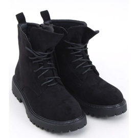 Gaten Botines con cordones de ante negro -