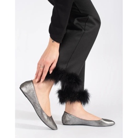 Bailarinas mujer gris brillo