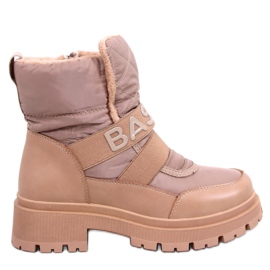 Botas de nieve de mujer Little Khaki beige