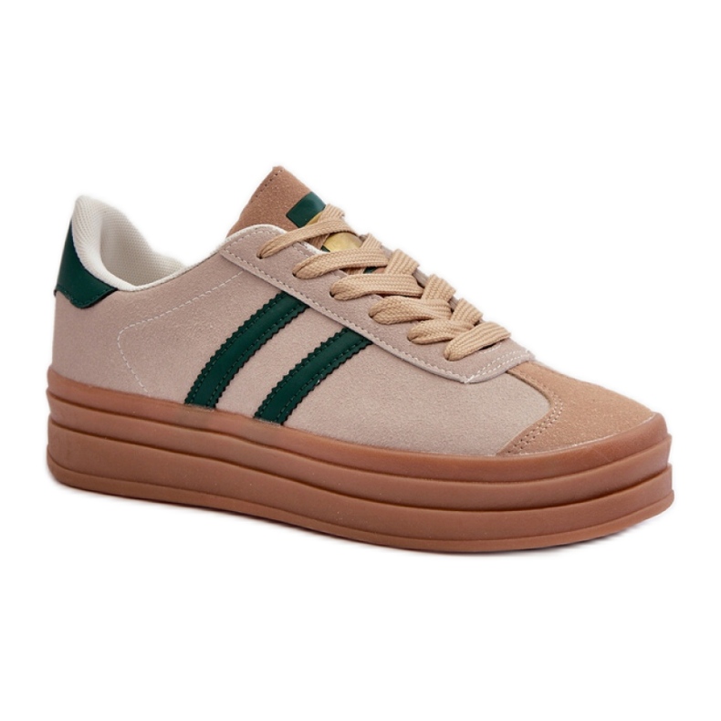 Zapatillas Deportivas EV-508 Beige/Verde